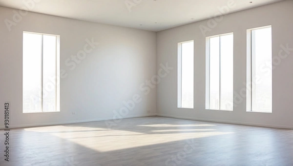 Obraz Empty light room interior