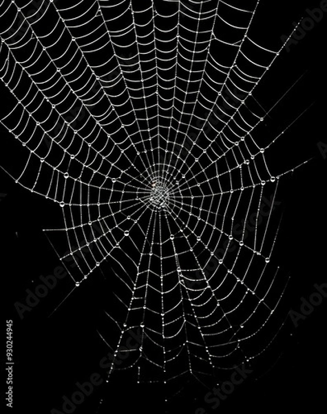 Obraz Dewy spider web