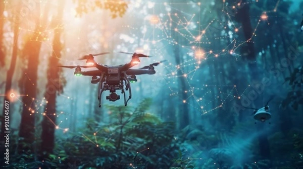 Fototapeta image that showcases the impact of artificial intelligence (AI) on industries