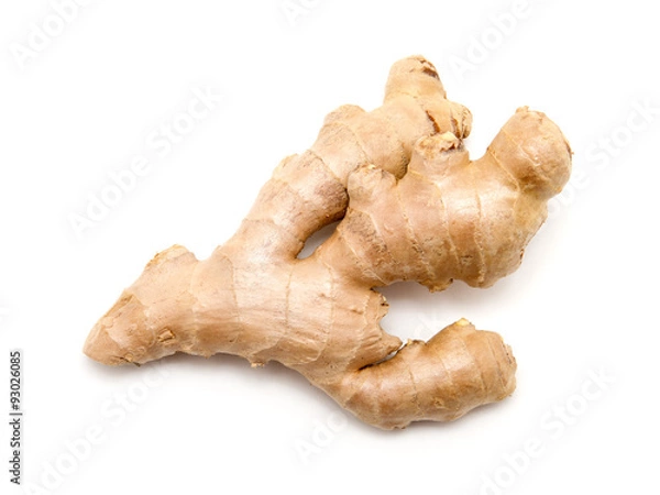 Fototapeta imbir na białym tle