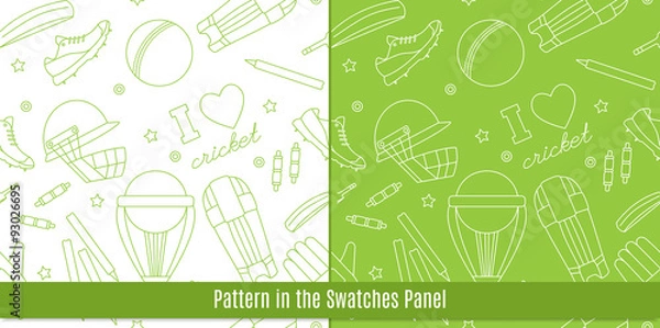 Obraz Cricket game vector concept.