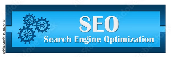 Fototapeta SEO Shaded Blue Blocks 