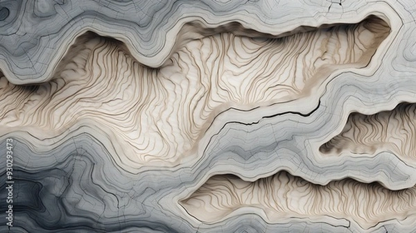 Fototapeta Close-up of Antelope Canyon’s Unique Sandstone Curves, Detailed View of Antelope Canyon’s Striated Rock Formations, Antelope Canyon’s Winding Passageways in Close-up, Textured Rock Layers in Antelope 