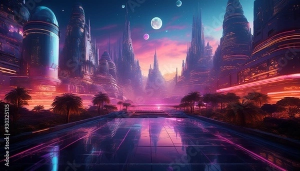 Fototapeta Cyberpunk Dreams