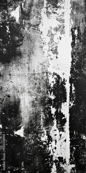 Obraz Black and white grunge texture
