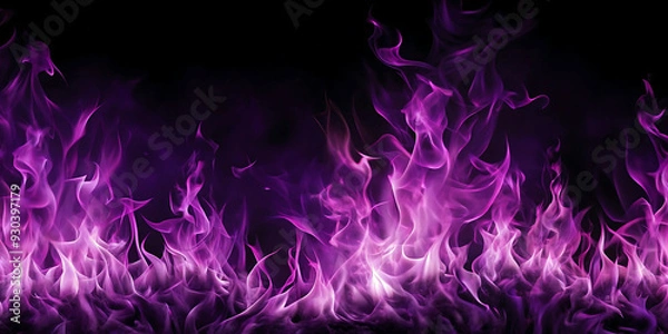 Obraz purple fire flames background