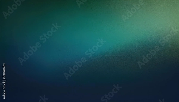 Obraz Abstract Green and Blue Gradient Background with Textured Surface