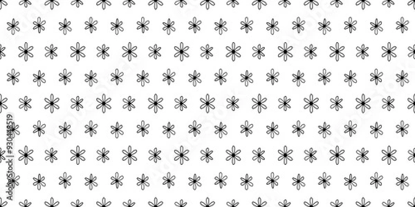 Obraz black and white seamless pattern