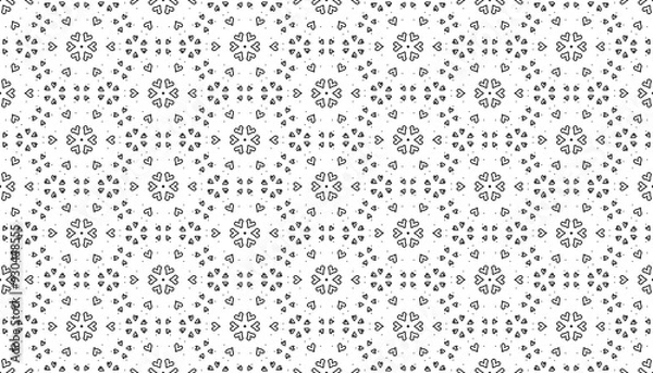 Fototapeta black and white seamless pattern