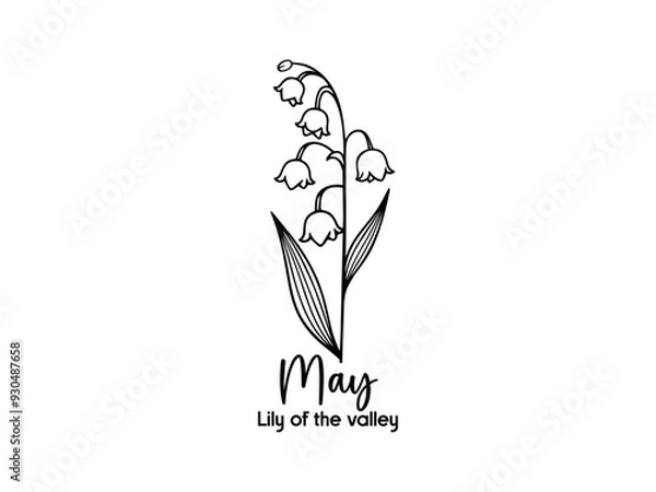 Obraz Birth Month Flowers design 