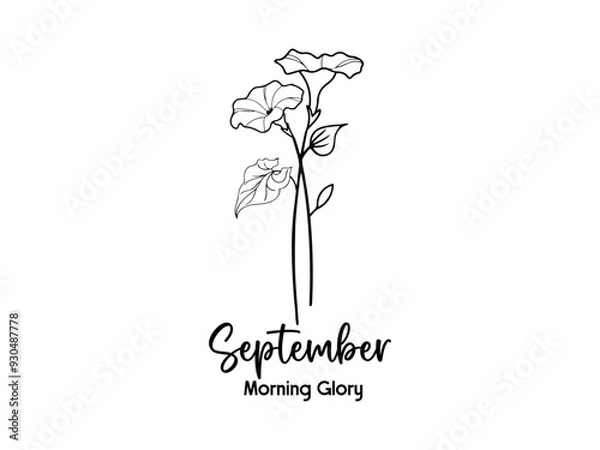 Obraz Birth Month Flowers design 