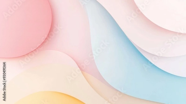 Fototapeta Elegant background with a minimalist design and pastel colors