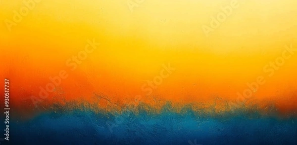 Obraz Vibrant Gradient Background in Yellow, Orange, and Blue Tones.