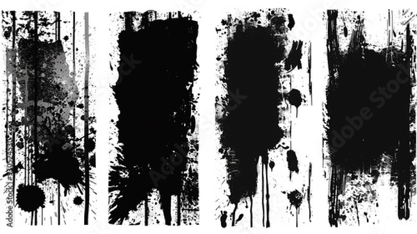 Obraz Abstract dust particle and dust grain on white background, Scratched Grunge Urban Texture . Dust Overlay Distress Grainy