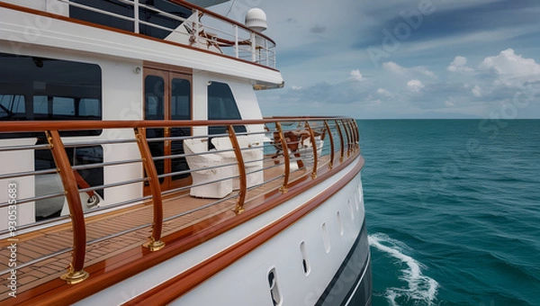 Obraz deck on a passenger ship