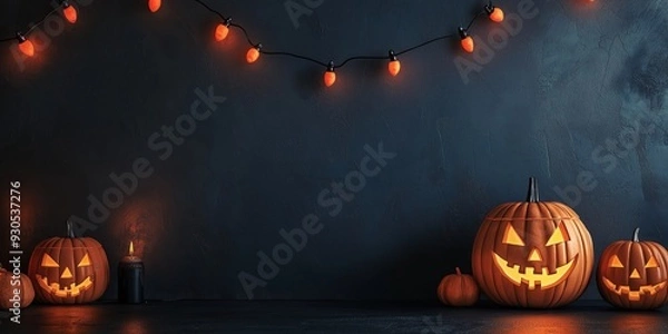 Fototapeta Witch in a Spooky Halloween Forest created by ai