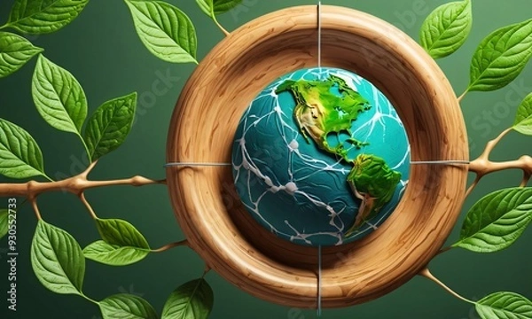 Fototapeta earth with grass