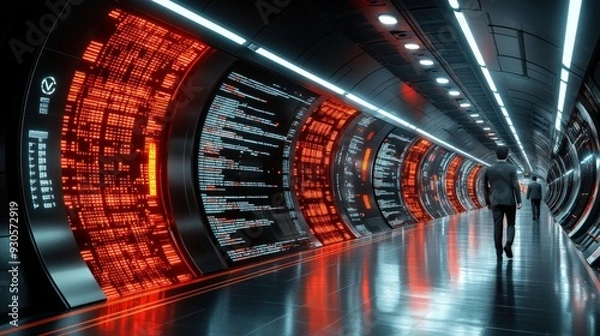 Fototapeta Futuristic Corridor