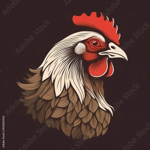 Obraz rooster illustration