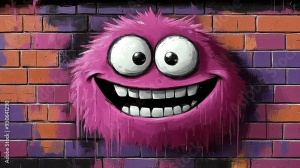 Obraz Playful Graffiti Monster