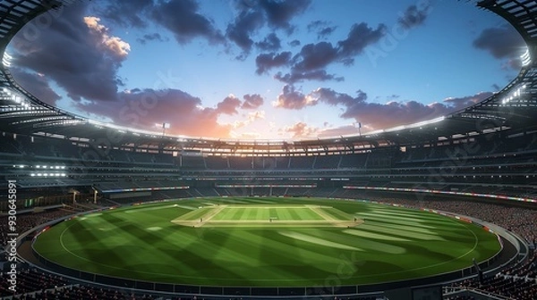 Fototapeta Cricket stadium Day view, Sunlight View