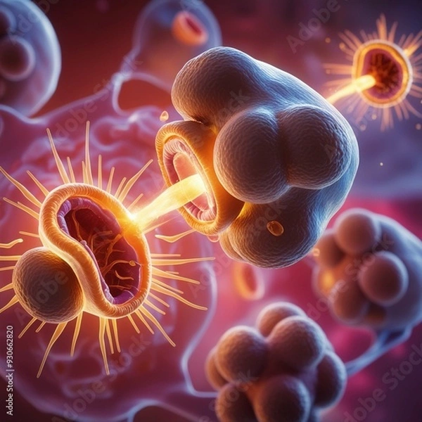 Fototapeta Cellular respiration process