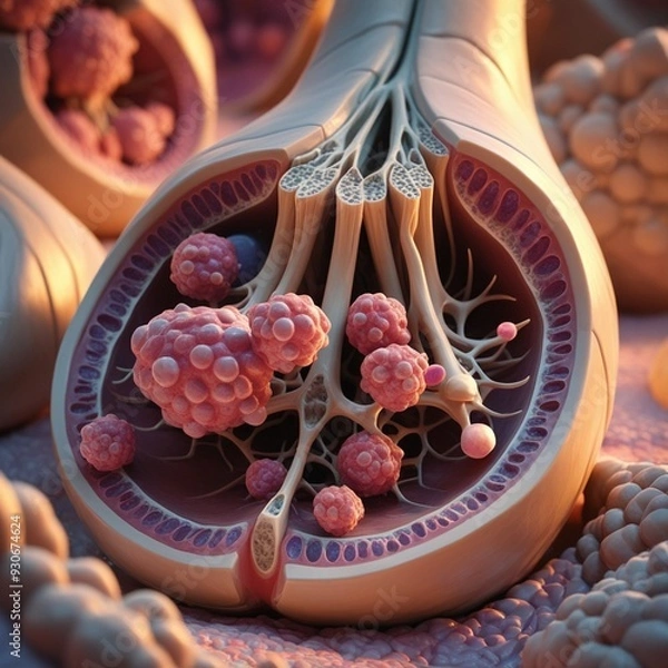 Fototapeta 3d model of bone marrow
