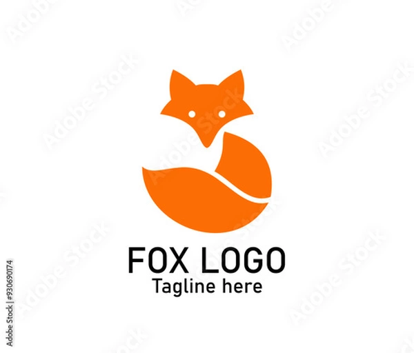 Obraz fox logo design, logos, icon