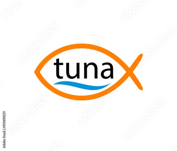 Obraz tun fish logo, logos, icon