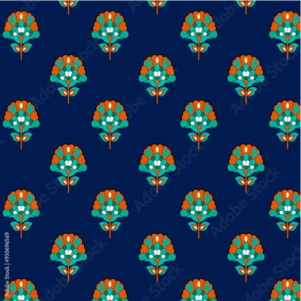 Obraz seamless easter pattern digital print design