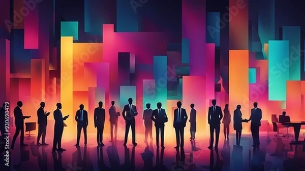 Obraz abstract background with lines