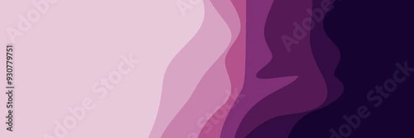 Fototapeta abstract purple wave gradient colors background graphic good for web banner, ads banner, booklet, wallpaper, background template, presentation and advertising