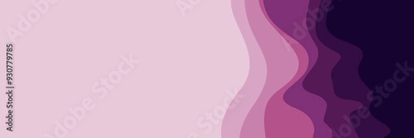 Fototapeta abstract purple wave gradient colors background graphic good for web banner, ads banner, booklet, wallpaper, background template, presentation and advertising