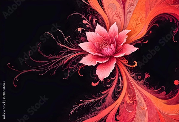 Fototapeta abstract floral background