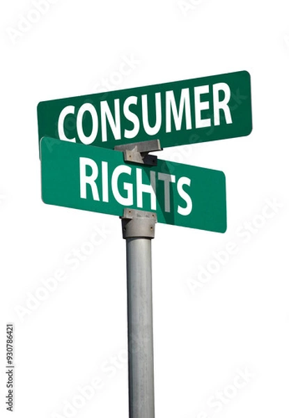 Obraz consumer rights sign
