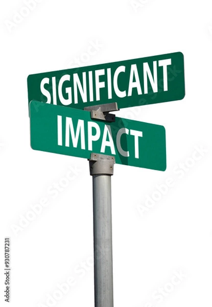 Obraz significant impact sign