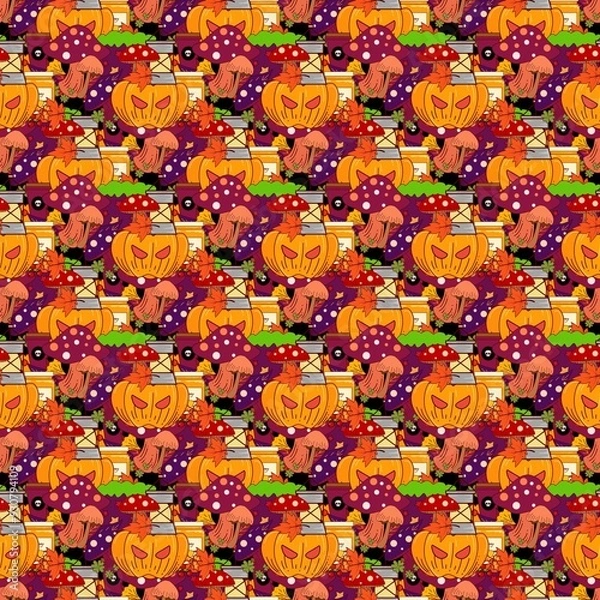 Obraz seamless pattern autumn 