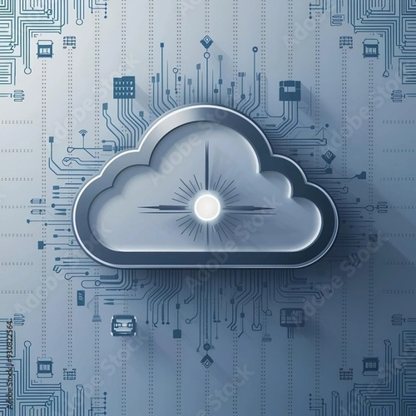 Fototapeta cloud computing technology