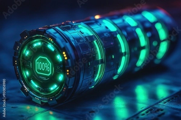 Obraz fully charged lithium ion battery cell