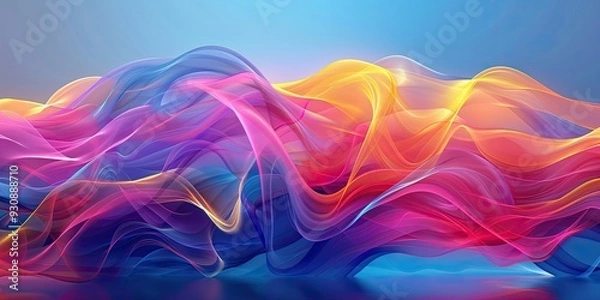 Fototapeta Abstract Colorful Waves