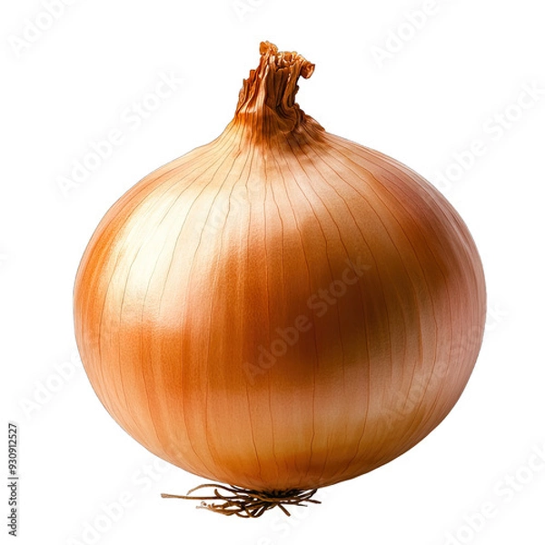 Obraz Whole onion with a golden-brown papery skin