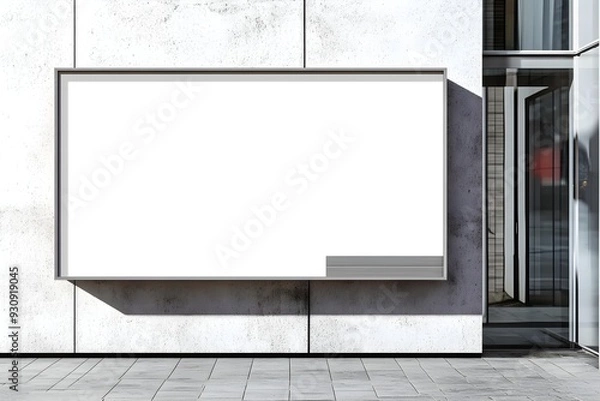 Fototapeta Blank store sign mockup