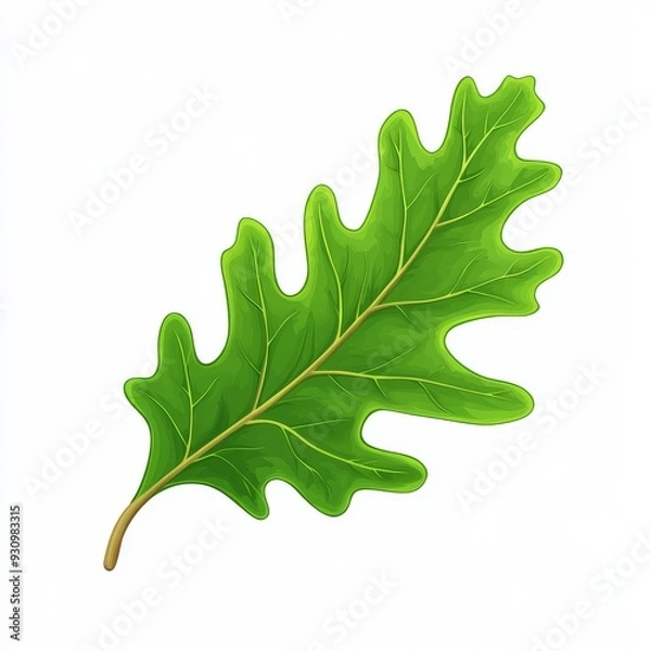 Fototapeta vector graphic of a oak leaf