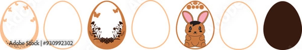 Fototapeta Happy Easter Laser Cut 7 Layer