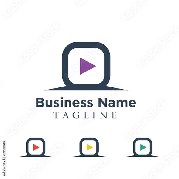 Fototapeta Video vector logo icon