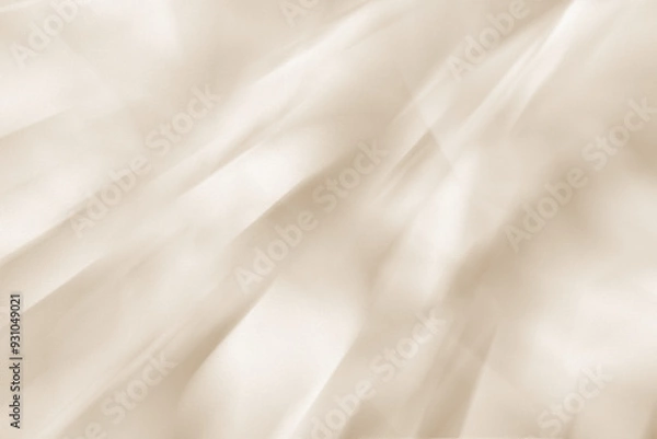 Obraz 光り輝く絹のような明るいベージュのドレープ背景。上品で豪華な雰囲気のテクスチャ