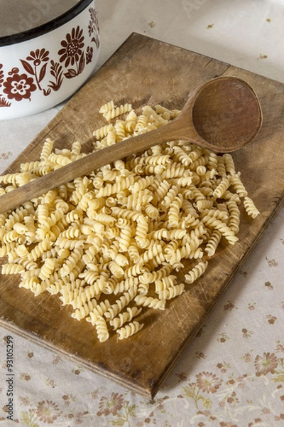 Obraz Pasta ingredients before cooking