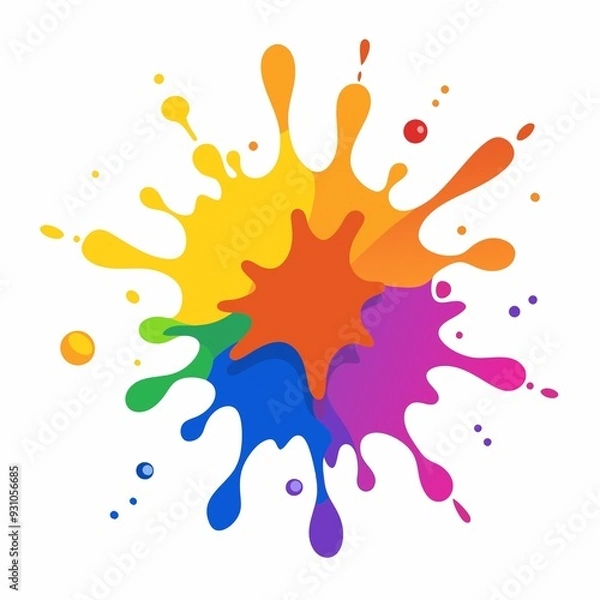 Fototapeta ink splashes