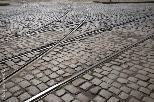 Obraz Tram Tracks in Riga