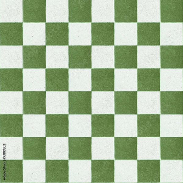 Fototapeta Old checker chess square tiles seamless tiled texture abstract b
